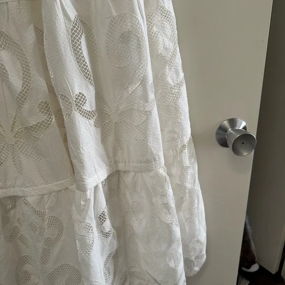 Anthropology maxi dress with eyelet cutouts and smocking XS - Picture 5 of 7